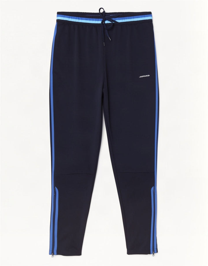 Calça de treino masculina Adidas Climacool grande poliéster azul marinho