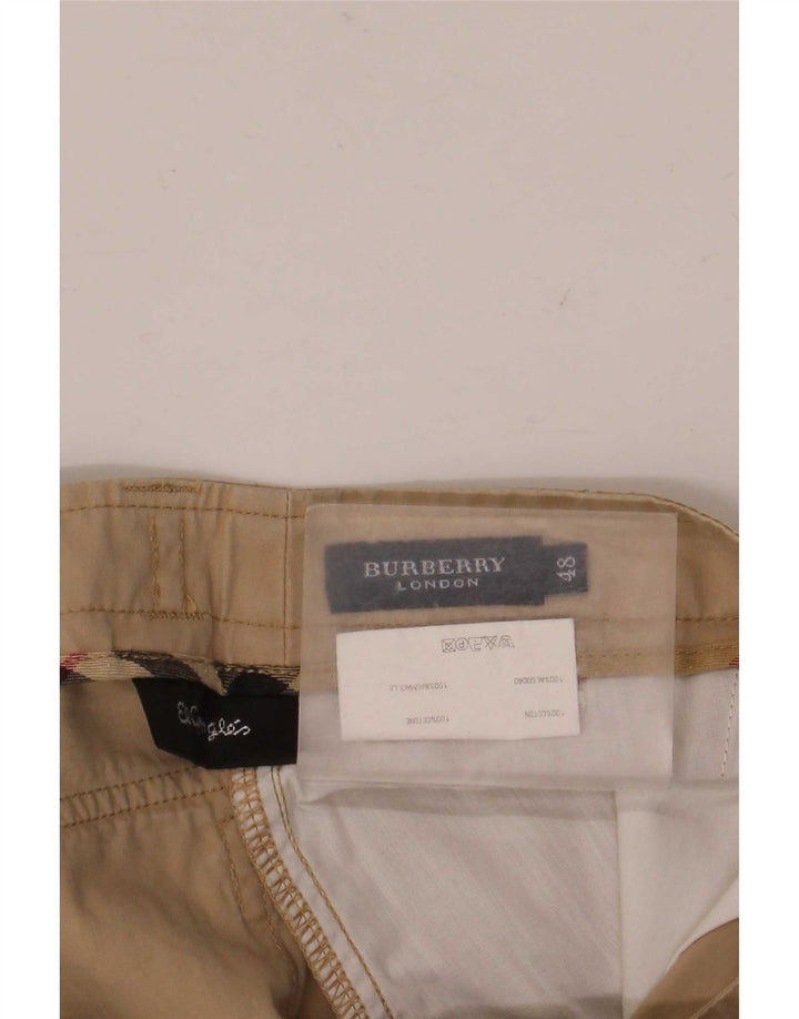 Burberry Mens Chino Shorts IT 48 Médio W36 Algodão Bege