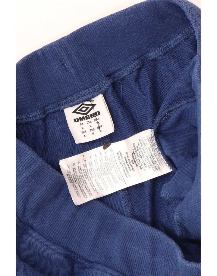 Umbro Mens Sport Shorts Grande Algodão Azul