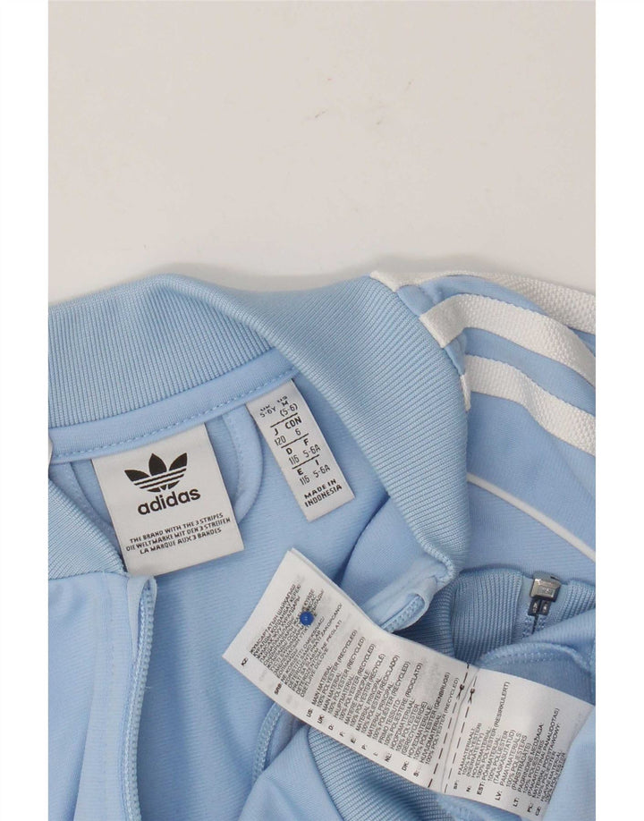 Jaqueta Adidas Meninos Treino Top 5-6 Anos Azul Poliéster
