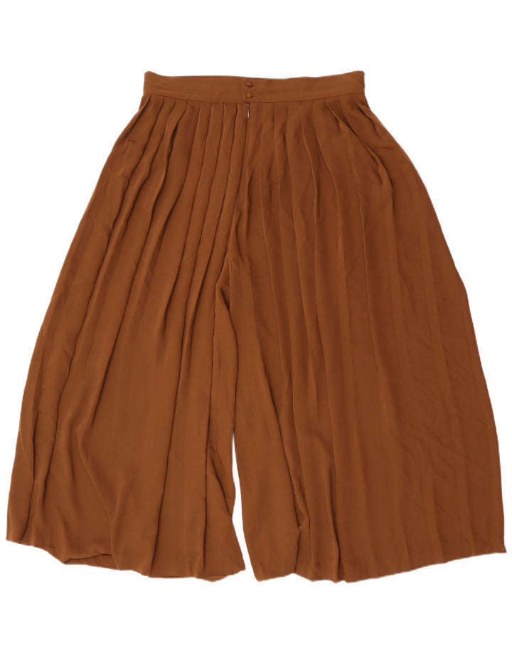 Calça Cullotes Capri Massimo Dutti Feminina Grande W32 L22 Marrom Poliéster