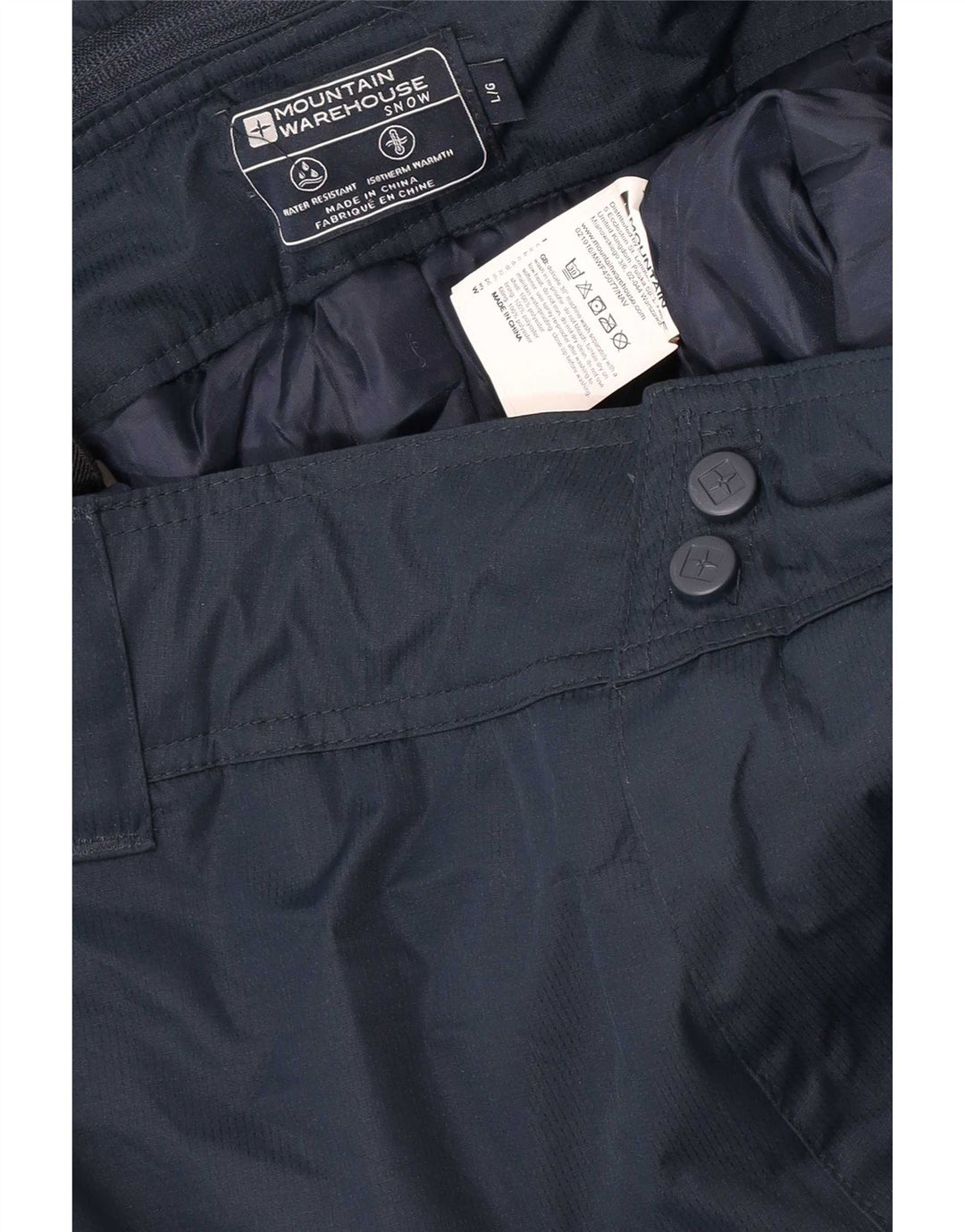 Mountain Warehouse Mens Dungarees Ski Calças Grande Poliéster Azul Marinho