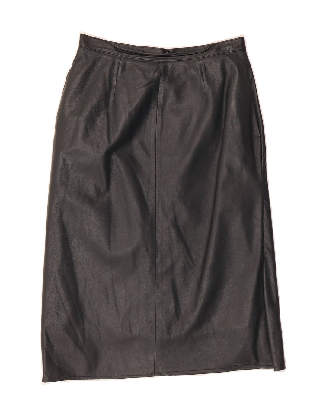 VINTAGE Womens Leather Skirt W28 Medium  Black Vintage Vintage and Second-Hand Vintage from Messina Hembry 