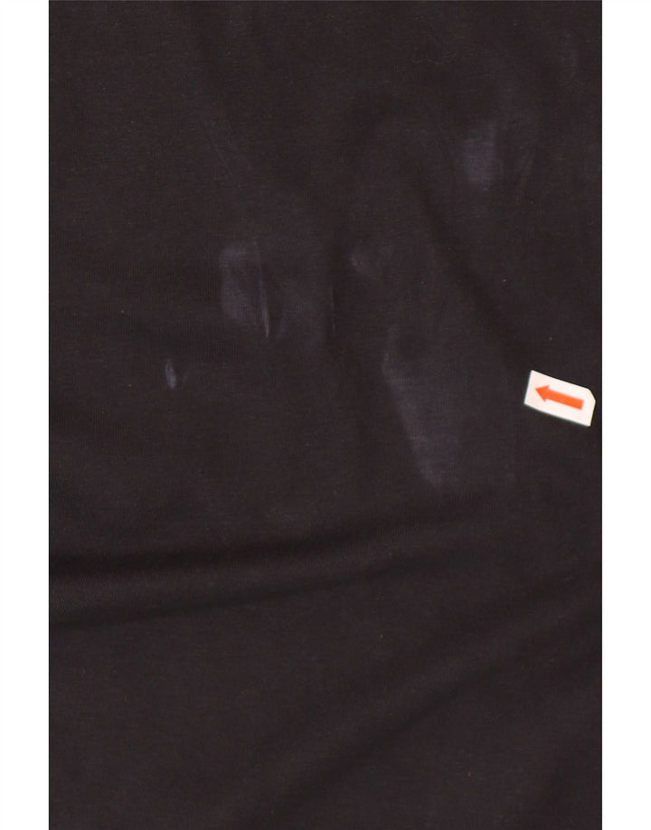 Camiseta masculina Gant New Haven com estampa gráfica de algodão preto médio