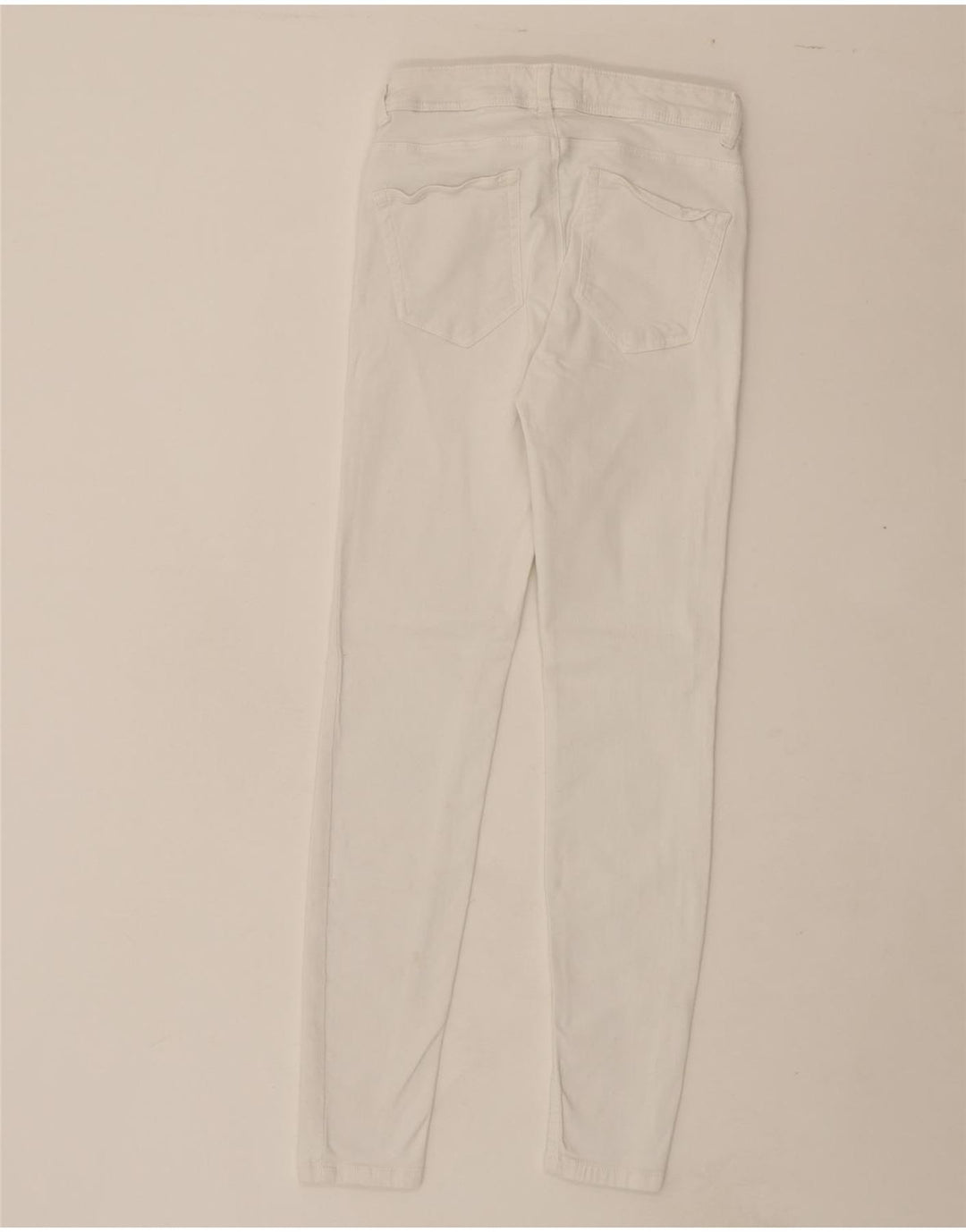 ZARA Womens Slim Jeans EU 36 XS W26 L28 White Cotton Vintage Zara and Second-Hand Zara from Messina Hembry 