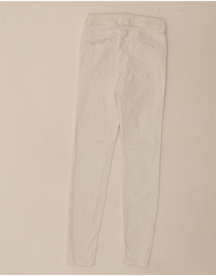 ZARA Womens Slim Jeans EU 36 XS W26 L28 White Cotton Vintage Zara and Second-Hand Zara from Messina Hembry 