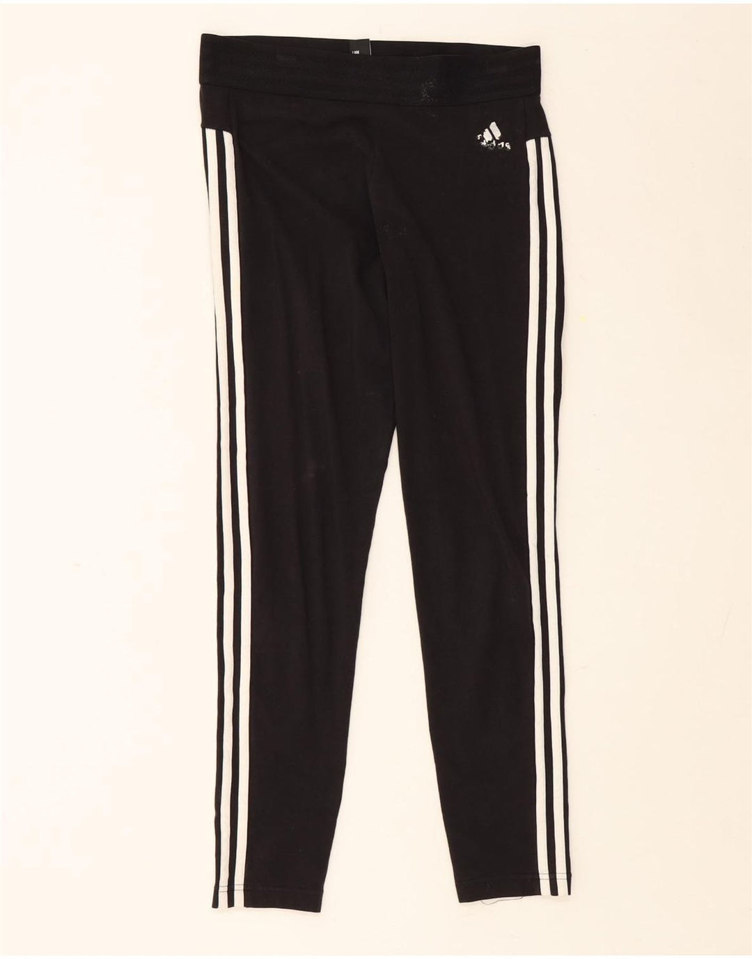 ADIDAS Womens Leggings UK 12 Medium  Black Vintage Adidas and Second-Hand Adidas from Messina Hembry 