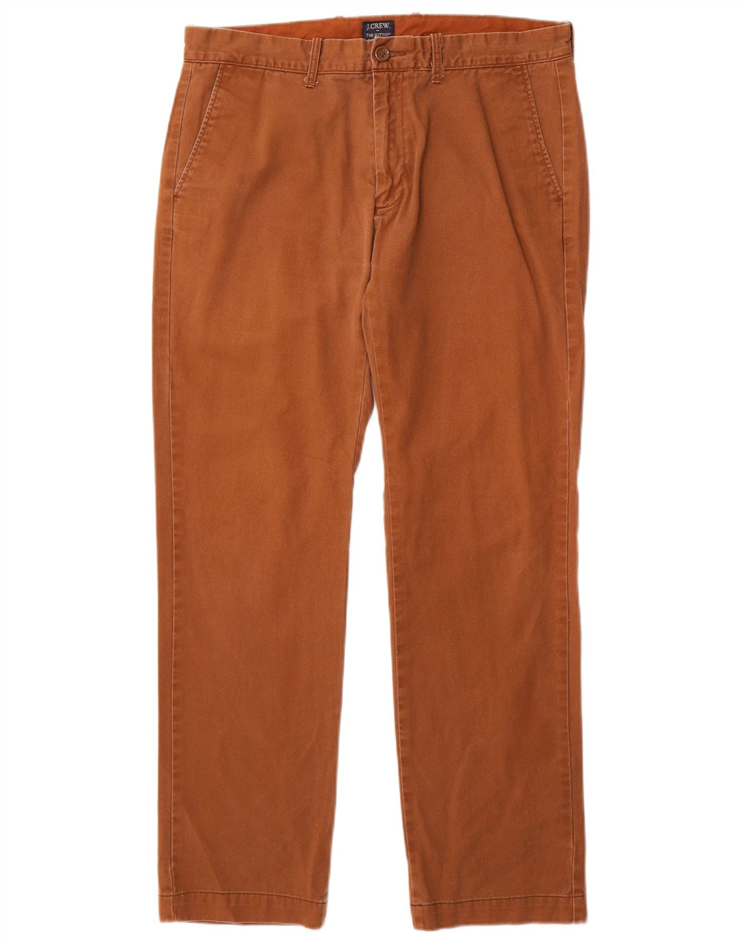 J. Crew Calça masculina The Sutton Straight Chino W33 L29 Algodão Marrom