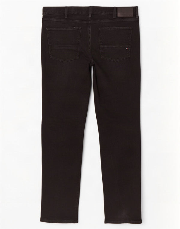 Tommy Hilfiger Masculino Denton Straight Jeans W38 L30 Algodão Preto