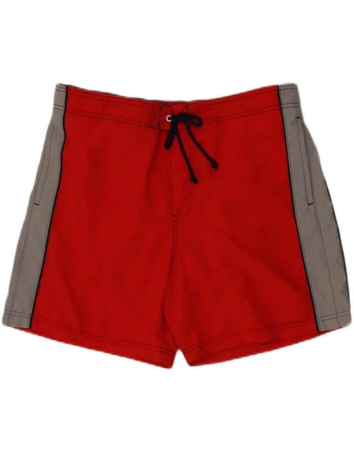 Shorts de natação masculino Marks & Spencer XL vermelho colorblock poliéster