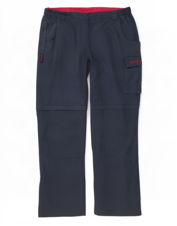 Calça cargo feminina Mountain Warehouse UK 16 grande W36 L31 azul marinho