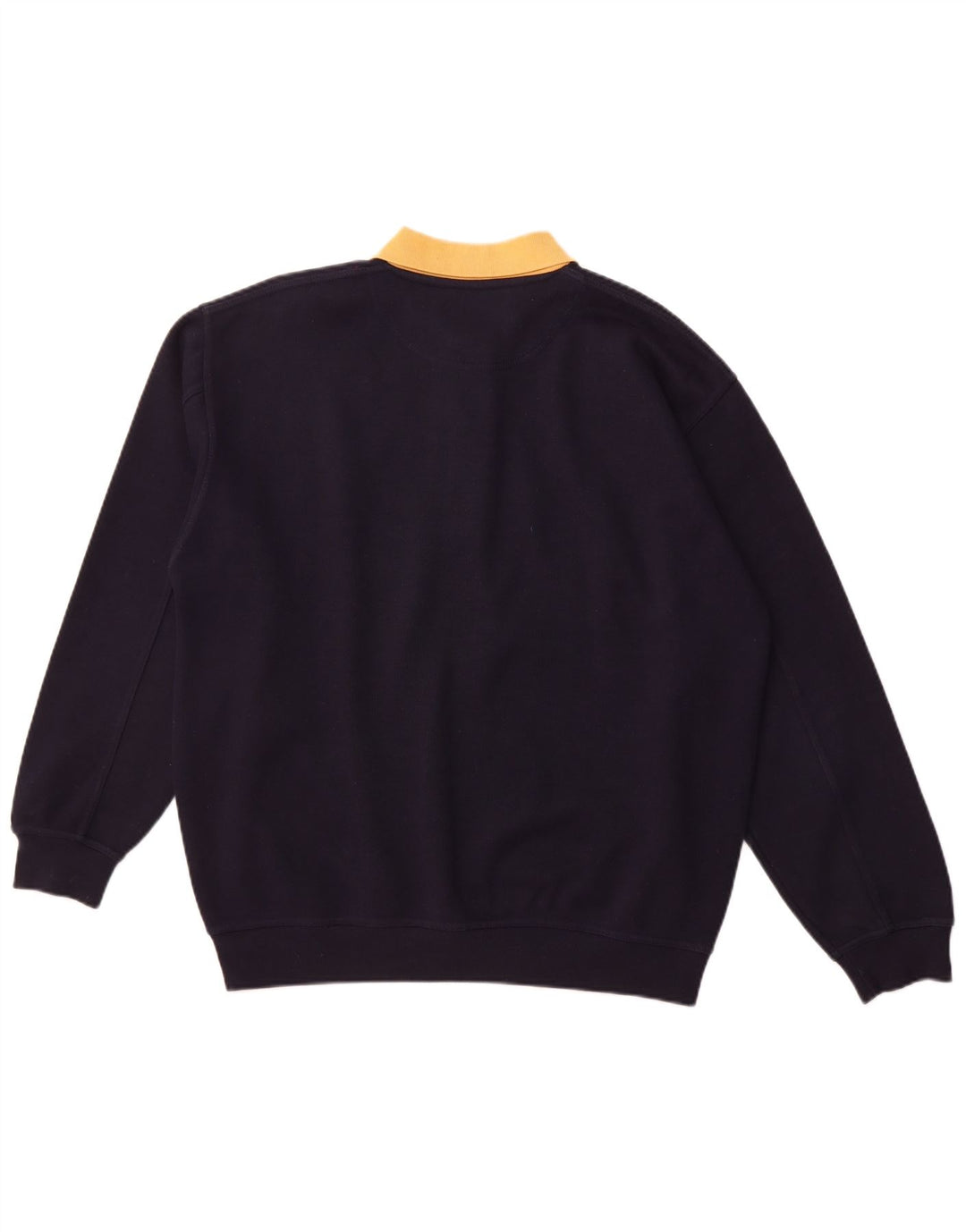 Suéter masculino MCFORSUM com gola polo grande poliéster azul marinho