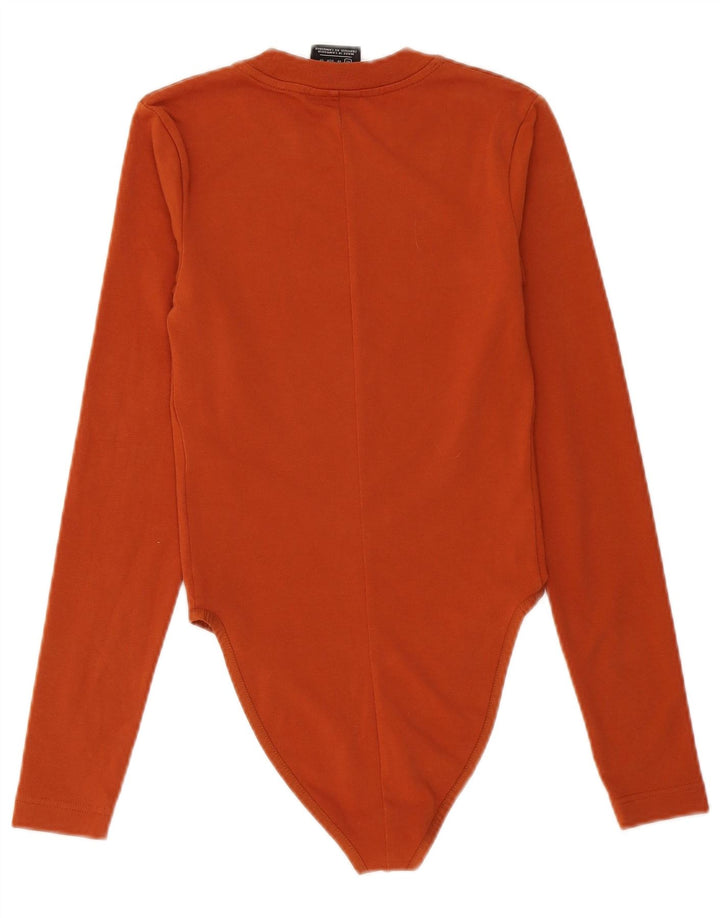 Body gráfico feminino Nike UK 6 XS laranja algodão