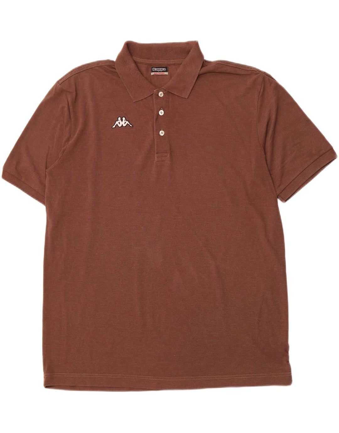 Camisa polo masculina KAPPA 2XL algodão marrom