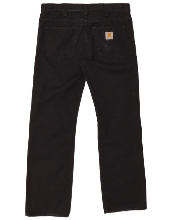 Calça jeans reta masculina CARHARTT W34 L32 poliéster preto