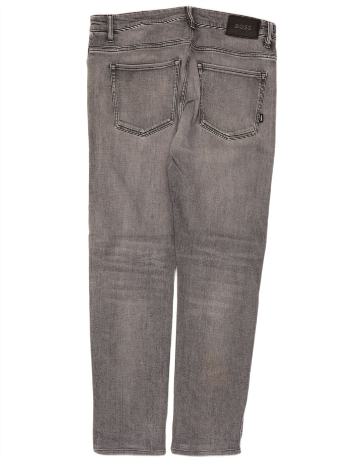 Hugo Boss Masculino Delaware Slim Jeans W34 L30 Azul Algodão