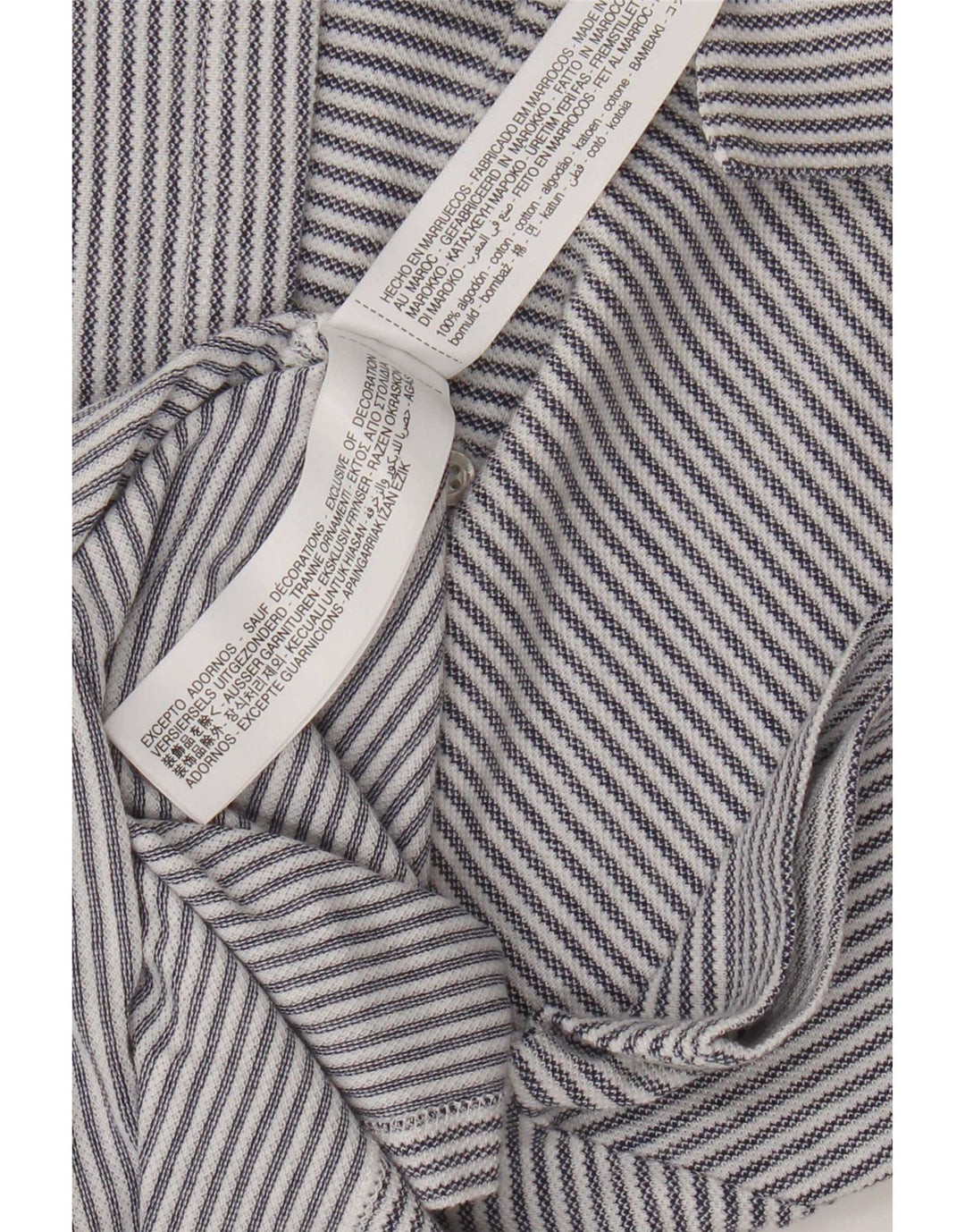 Camisa polo masculina Massimo Dutti de algodão listrado azul médio
