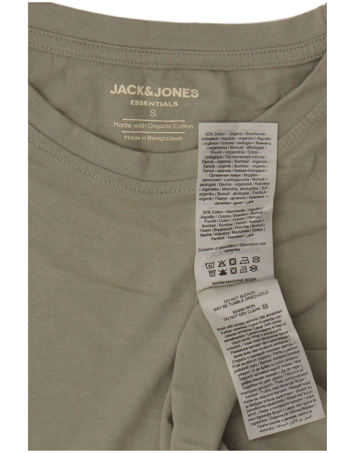 Camiseta masculina JACK & JONES top pequeno algodão verde