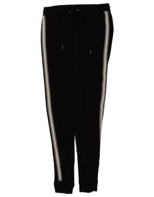 Calça de treino feminina Topshop Joggers UK 10 pequeno bloco colorido preto