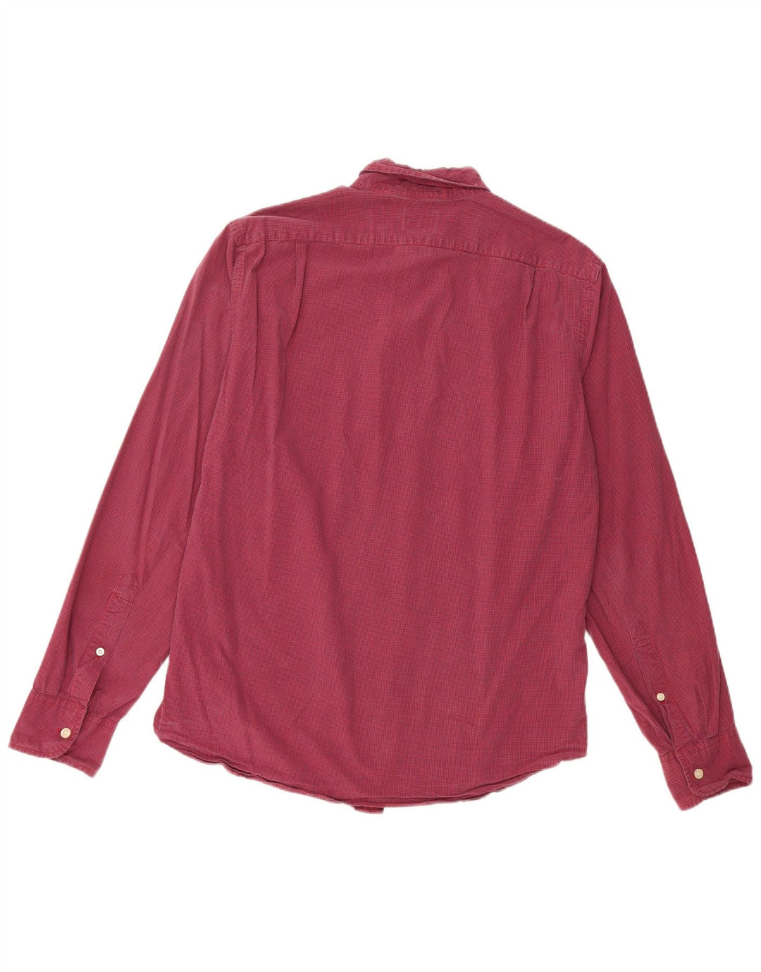 Camisa masculina J. CREW sob medida slim fit de algodão xadrez vermelho médio