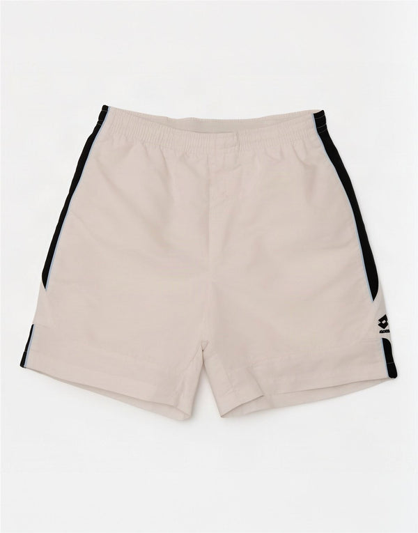 Lotto Mens Graphic Sport Shorts Médio Branco Colorblock
