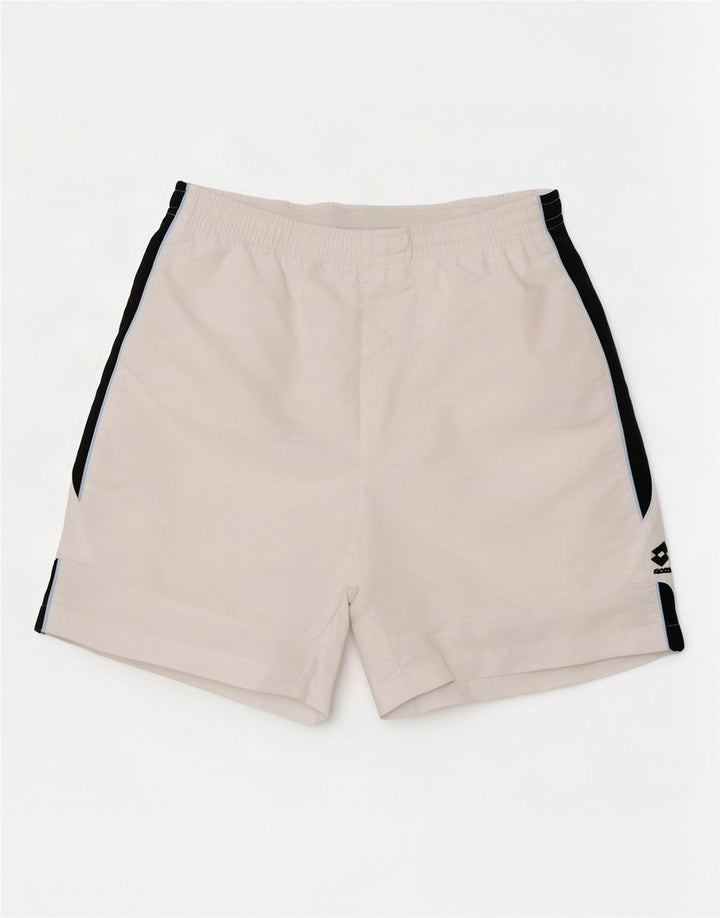 Lotto Mens Graphic Sport Shorts Médio Branco Colorblock