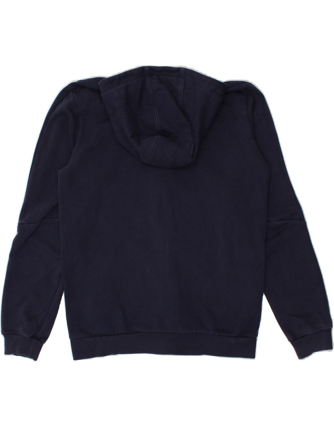 PUMA Boys Graphic Zip Hoodie Sweater 15-16 Years Navy Blue Cotton Vintage Puma and Second-Hand Puma from Messina Hembry 