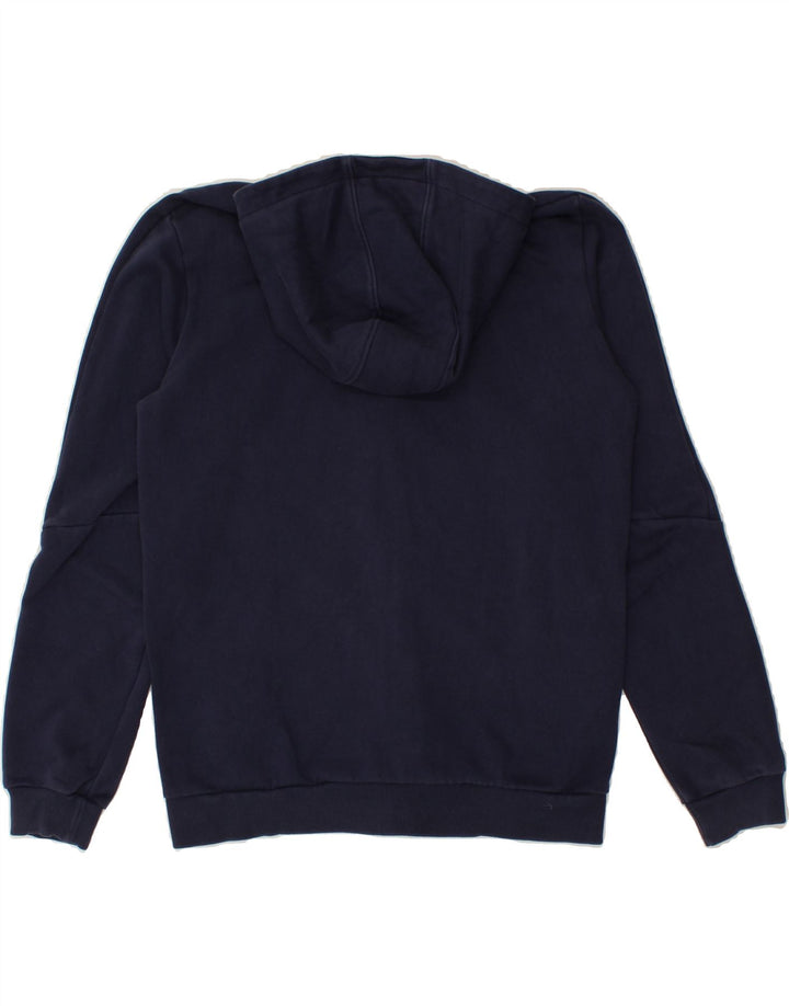 PUMA Boys Graphic Zip Hoodie Sweater 15-16 Years Navy Blue Cotton Vintage Puma and Second-Hand Puma from Messina Hembry 
