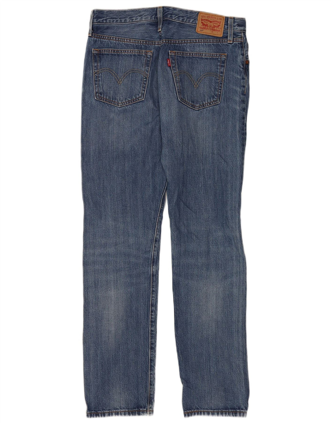 Jeans retos femininos Levi's W29 L32 algodão azul
