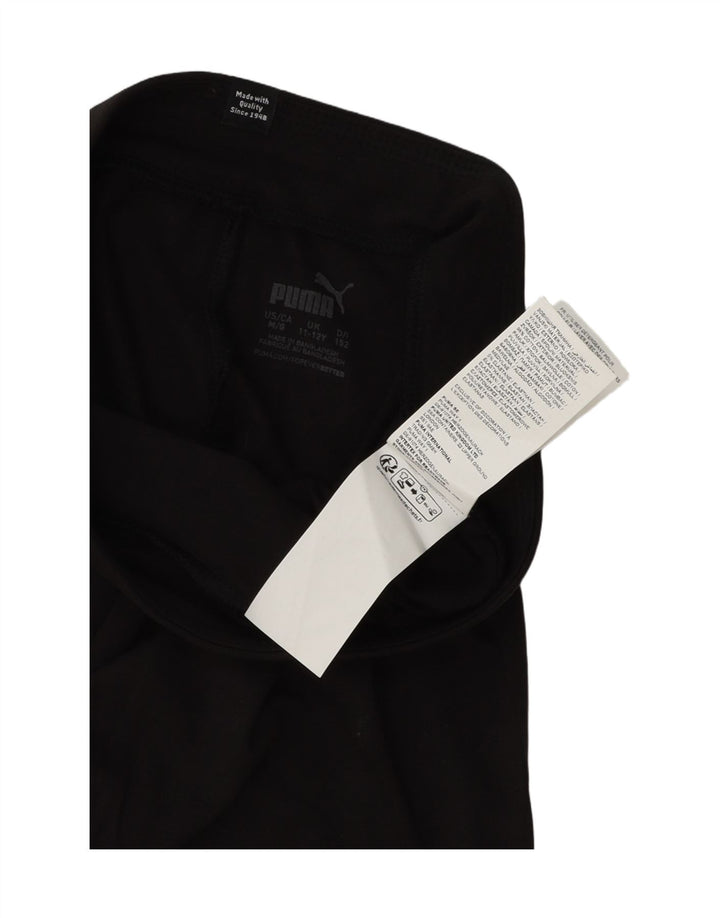Leggings estampadas PUMA para meninas 11-12 anos algodão preto