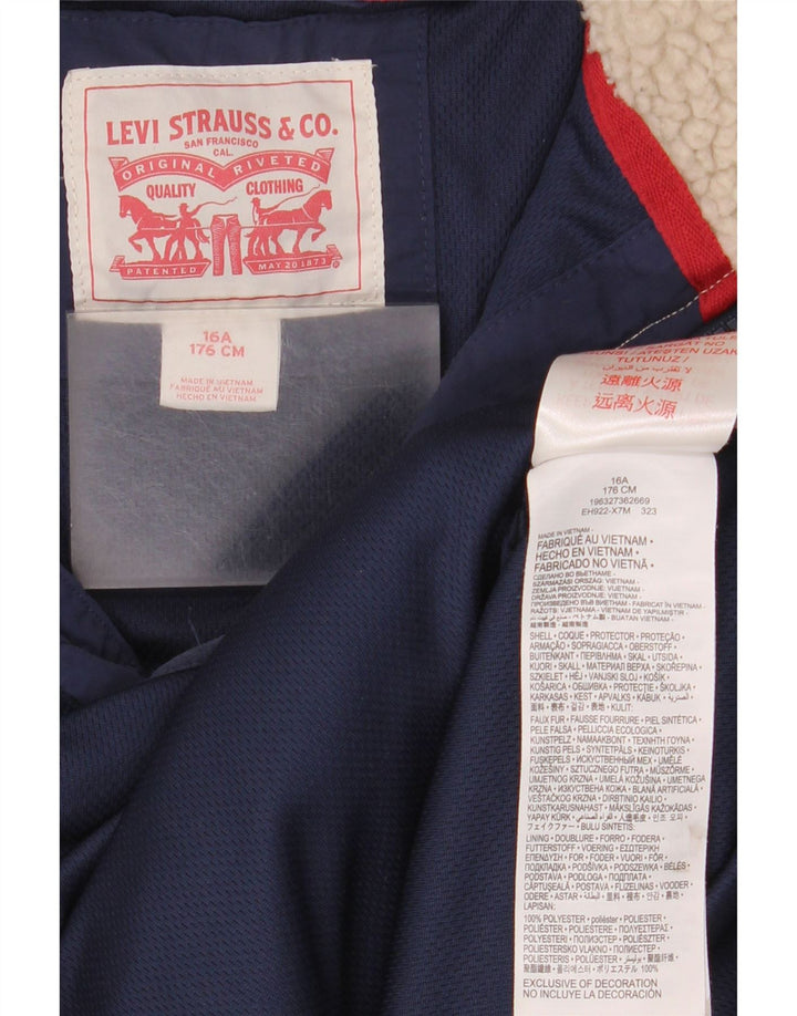 Jaqueta Levi's Boys Fleece 15-16 Anos Bege Colourblock Poliéster