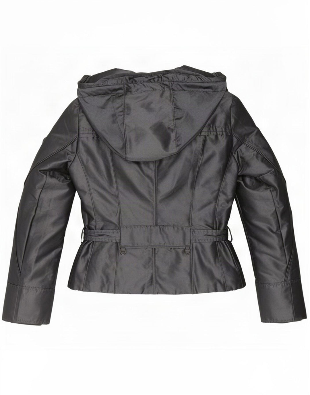 Jaqueta corta-vento feminina PEUTEREY com capuz UK 18 XL prata poliéster