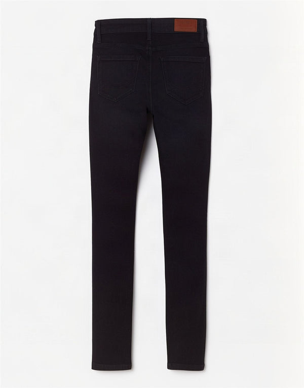 Jeans skinny de cintura alta feminino Tommy Hilfiger W30 L30 azul marinho algodão
