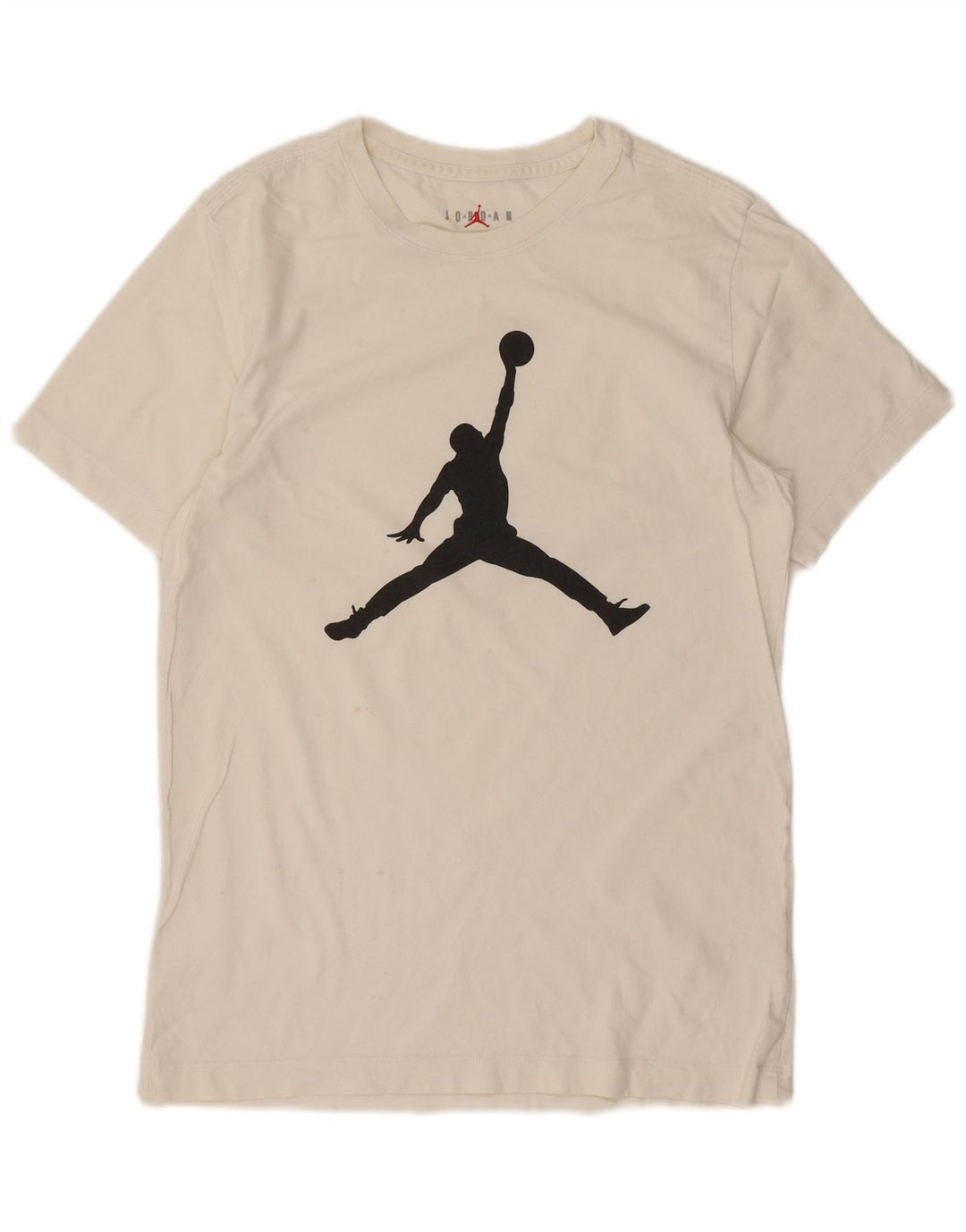 Jordan Camiseta masculina gráfica top pequeno algodão branco