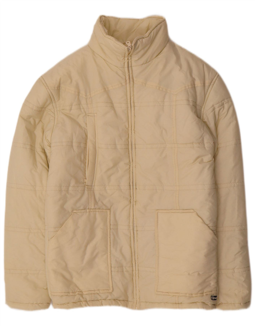 Jaqueta acolchoada feminina LOTTO UK 14 nylon amarelo médio