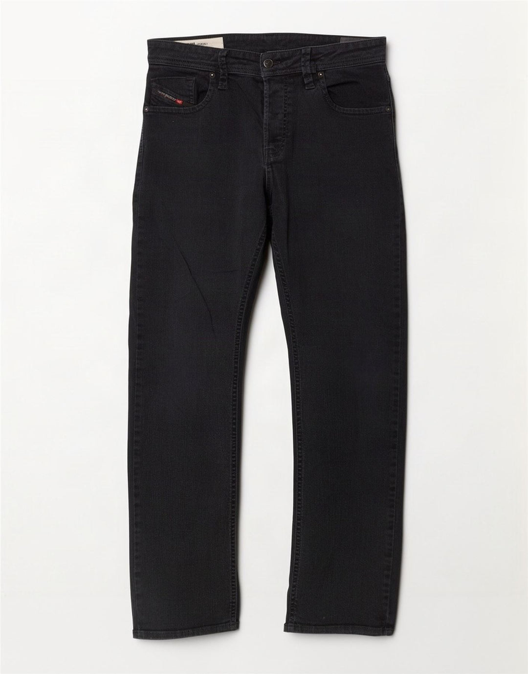 Jeans retos masculinos Diesel W34 L31 algodão preto