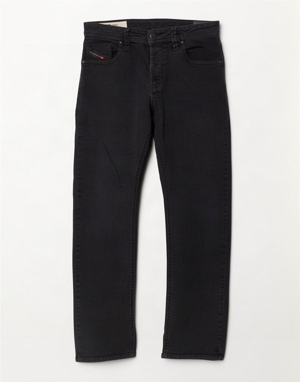 Jeans retos masculinos Diesel W34 L31 algodão preto