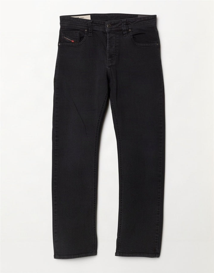Jeans retos masculinos Diesel W34 L31 algodão preto