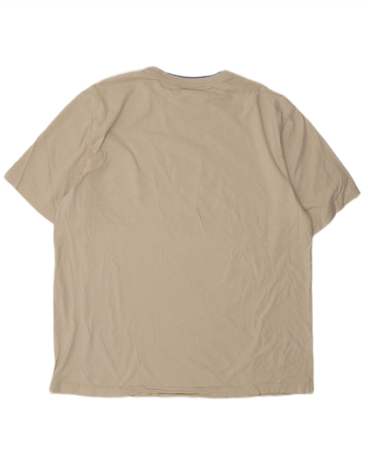 Camiseta masculina IZOD Top 2XL listrado bege
