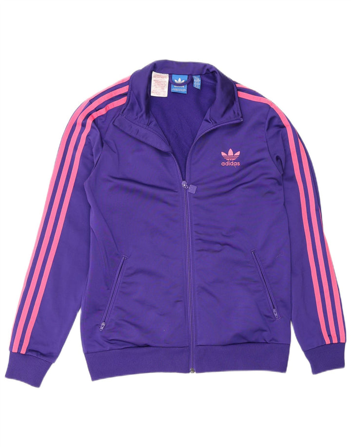 Jaqueta Adidas Meninas Treino Top 13-14 Anos Roxo Poliéster