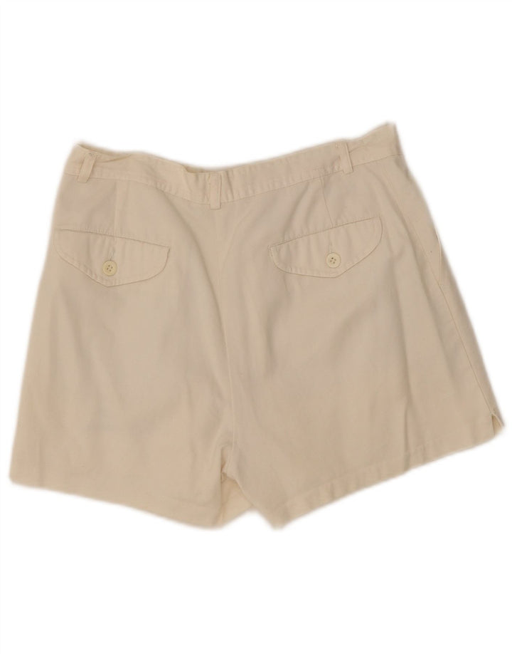 Sergio Tacchini Mens Chino Shorts IT 46 Pequeno W28 Branco