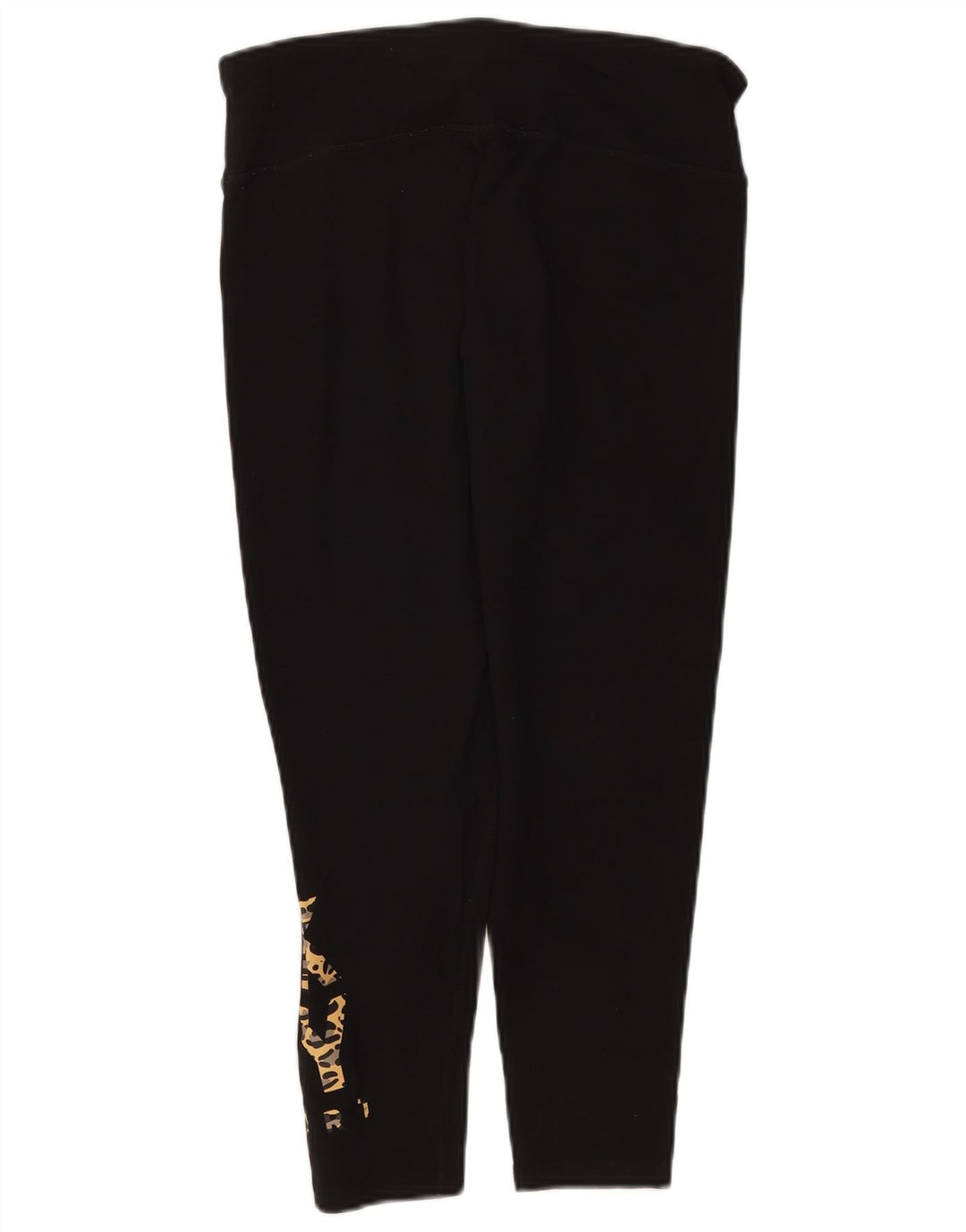 Leggings gráficas femininas Dkny UK 14 grande algodão preto