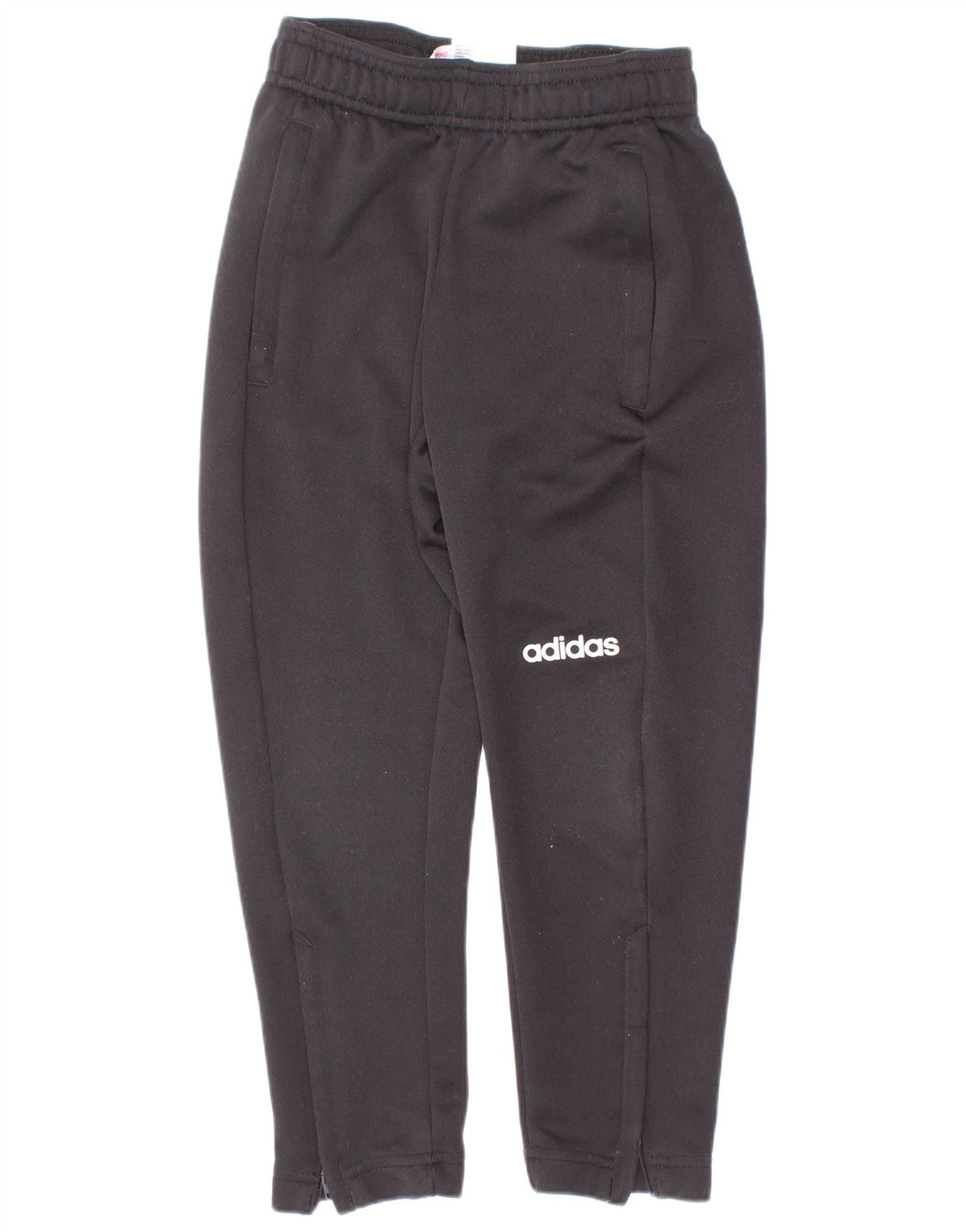 Calças de treino Adidas meninos 5-6 anos preto poliéster