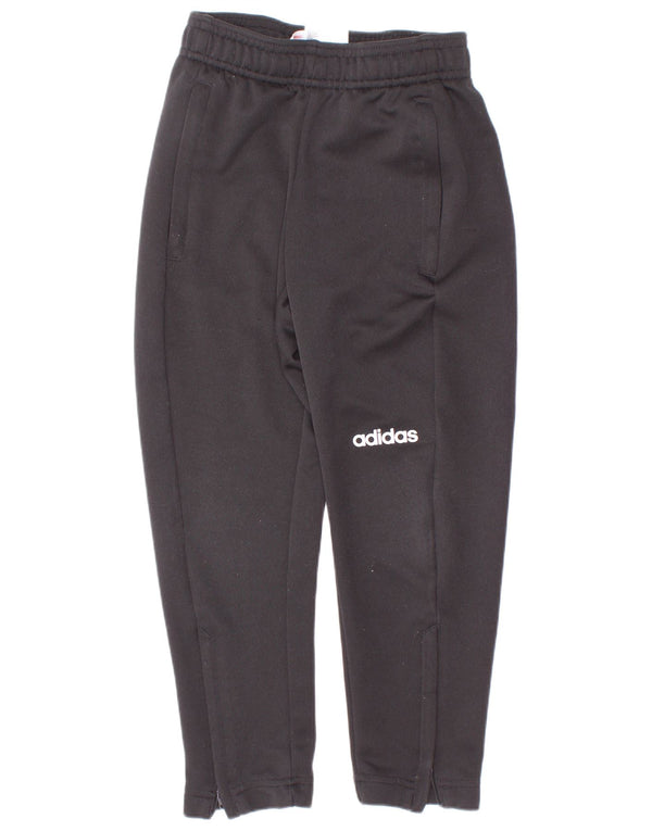 Calças de treino Adidas meninos 5-6 anos preto poliéster