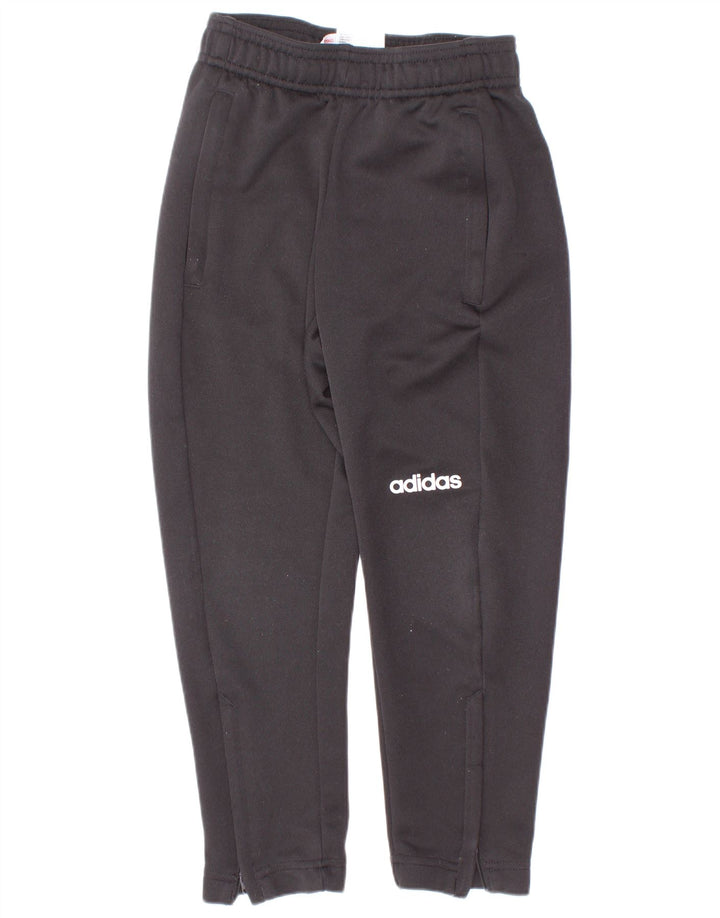 Calças de treino Adidas meninos 5-6 anos preto poliéster