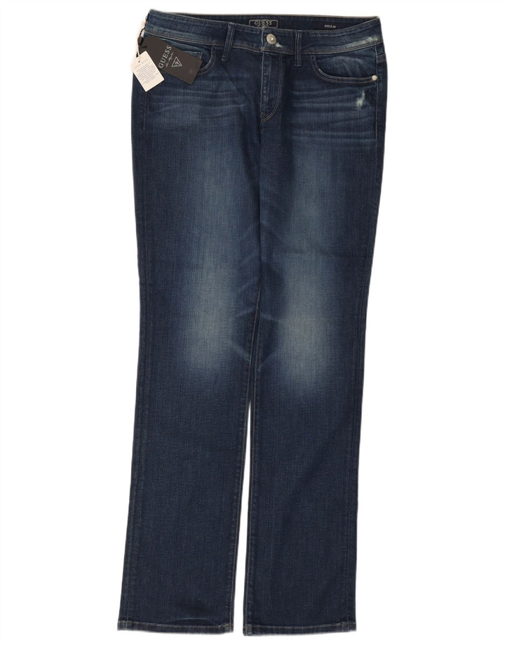 Guess Calça Jeans Feminina Regular Fit W33 L34 Azul Algodão