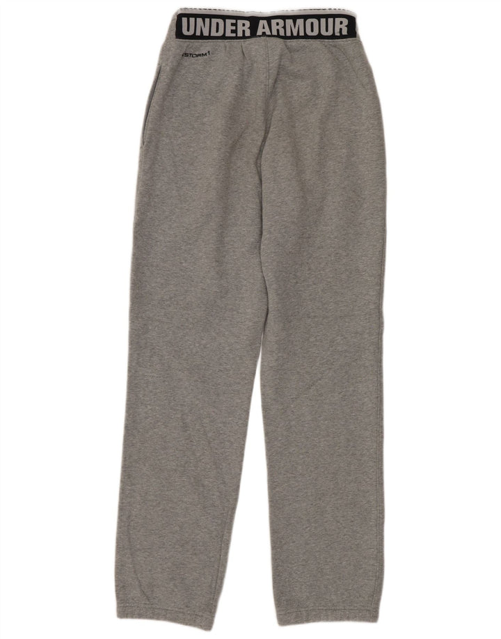 Under Armour Mens Loose Fit Calças de treino de algodão cinza pequeno