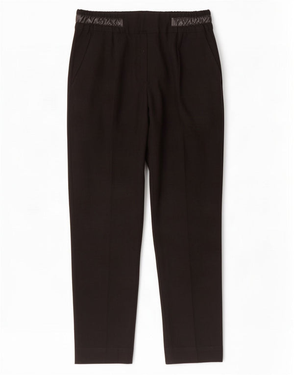 Zara Calça Chino Feminina Crop Slim Pequena W26 L25 Preta