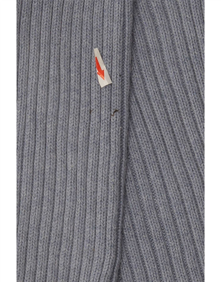 Suéter masculino Marks & Spencer com gola redonda, algodão azul médio