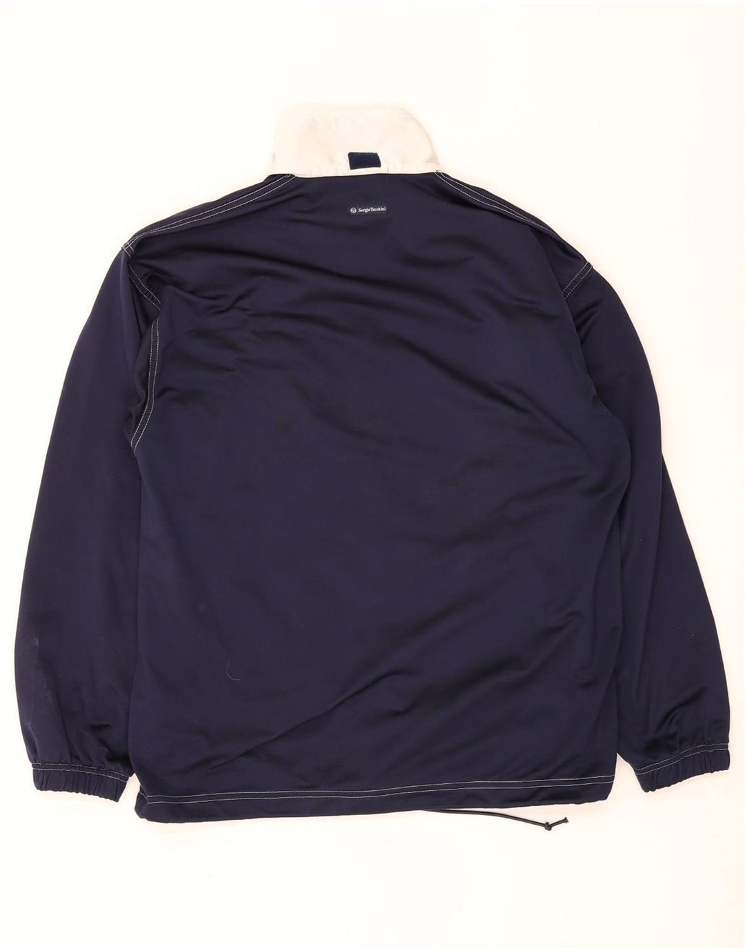 Sergio Tacchini Jaqueta masculina de agasalho médio azul marinho colorblock